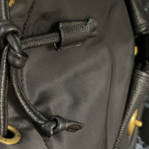 COACH Cargo Backpack Vintage Rose Print Interior Nylon & Leather Black AUTHENTIC - Picture 15 of 16